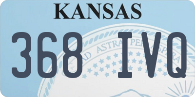KS license plate 368IVQ