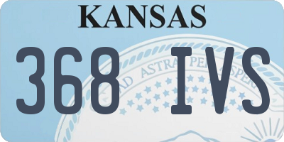 KS license plate 368IVS