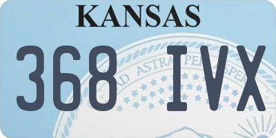 KS license plate 368IVX
