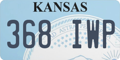 KS license plate 368IWP