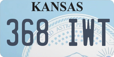 KS license plate 368IWT