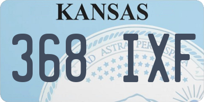 KS license plate 368IXF