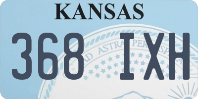 KS license plate 368IXH