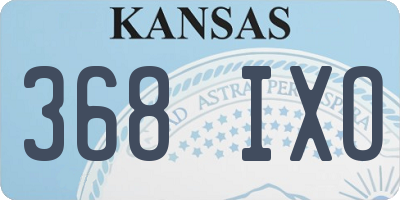 KS license plate 368IXO