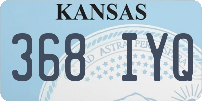 KS license plate 368IYQ