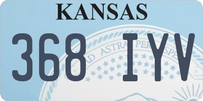 KS license plate 368IYV