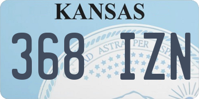 KS license plate 368IZN