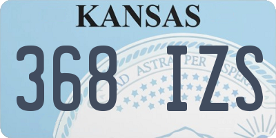 KS license plate 368IZS