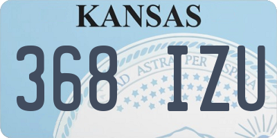 KS license plate 368IZU