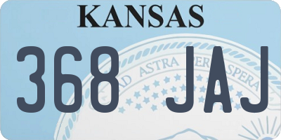 KS license plate 368JAJ