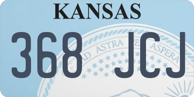 KS license plate 368JCJ