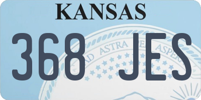 KS license plate 368JES