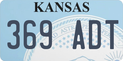 KS license plate 369ADT
