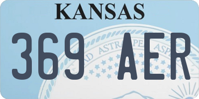 KS license plate 369AER