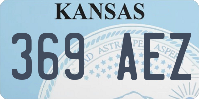 KS license plate 369AEZ