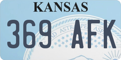 KS license plate 369AFK