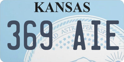 KS license plate 369AIE
