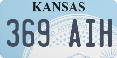 KS license plate 369AIH