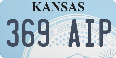 KS license plate 369AIP