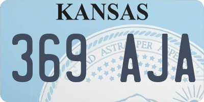 KS license plate 369AJA
