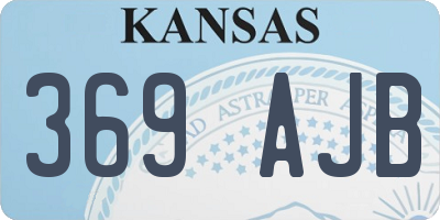 KS license plate 369AJB