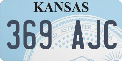KS license plate 369AJC