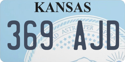 KS license plate 369AJD