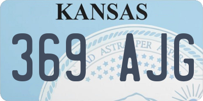 KS license plate 369AJG