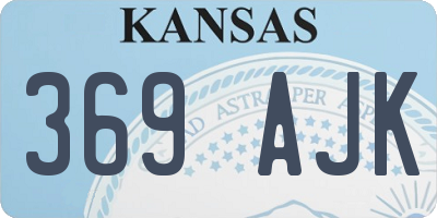 KS license plate 369AJK