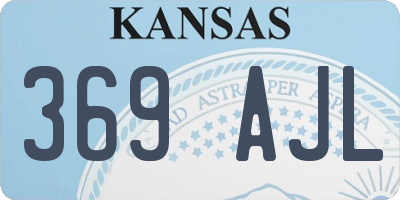 KS license plate 369AJL