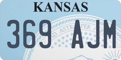 KS license plate 369AJM