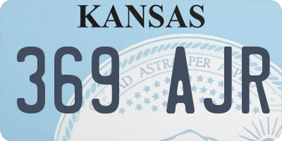 KS license plate 369AJR