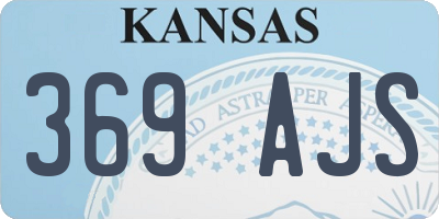KS license plate 369AJS