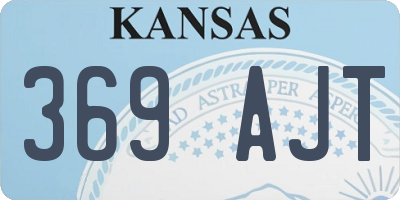 KS license plate 369AJT