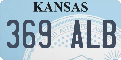 KS license plate 369ALB