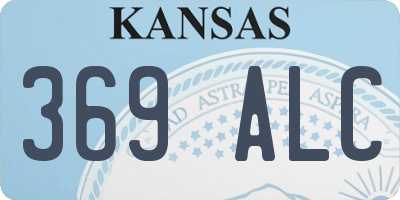 KS license plate 369ALC