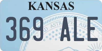 KS license plate 369ALE