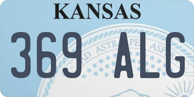 KS license plate 369ALG