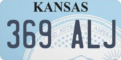 KS license plate 369ALJ