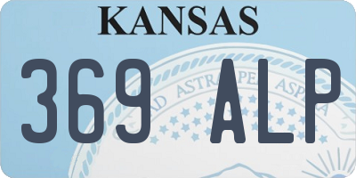 KS license plate 369ALP