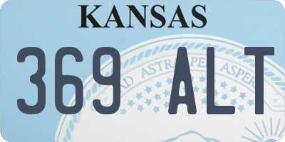 KS license plate 369ALT