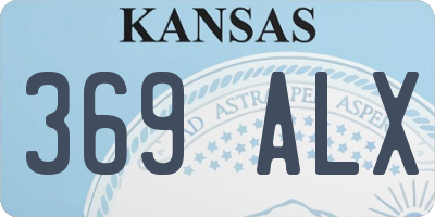 KS license plate 369ALX