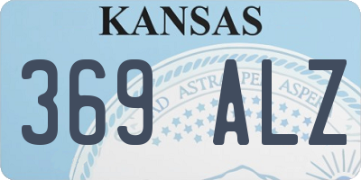KS license plate 369ALZ