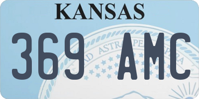 KS license plate 369AMC