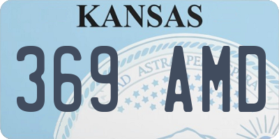 KS license plate 369AMD