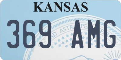 KS license plate 369AMG