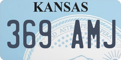KS license plate 369AMJ