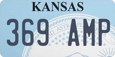KS license plate 369AMP