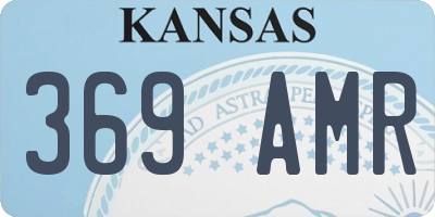 KS license plate 369AMR