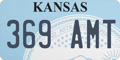 KS license plate 369AMT